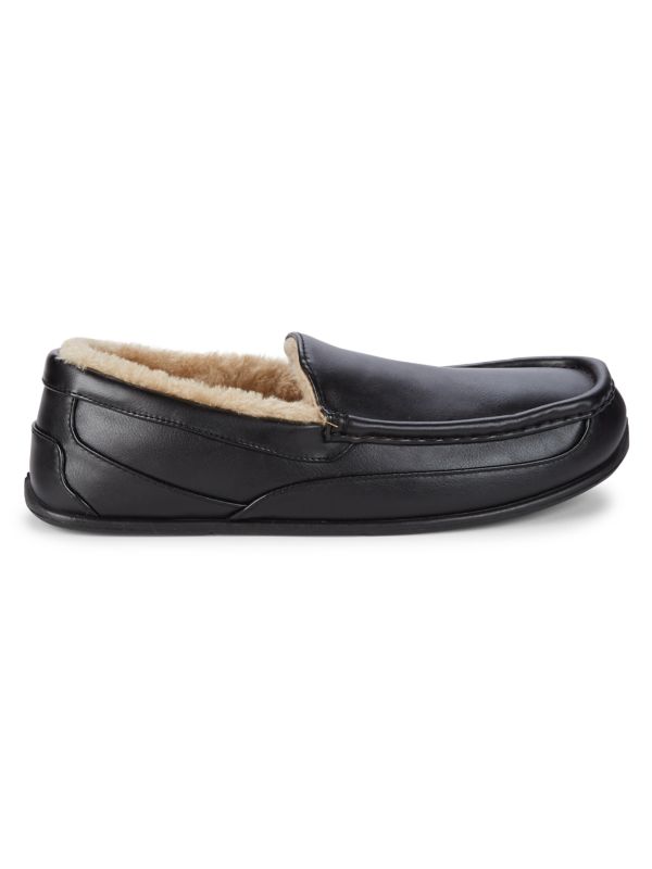 Deer Stags Spun Vega Faux Fur-Lined Slippers